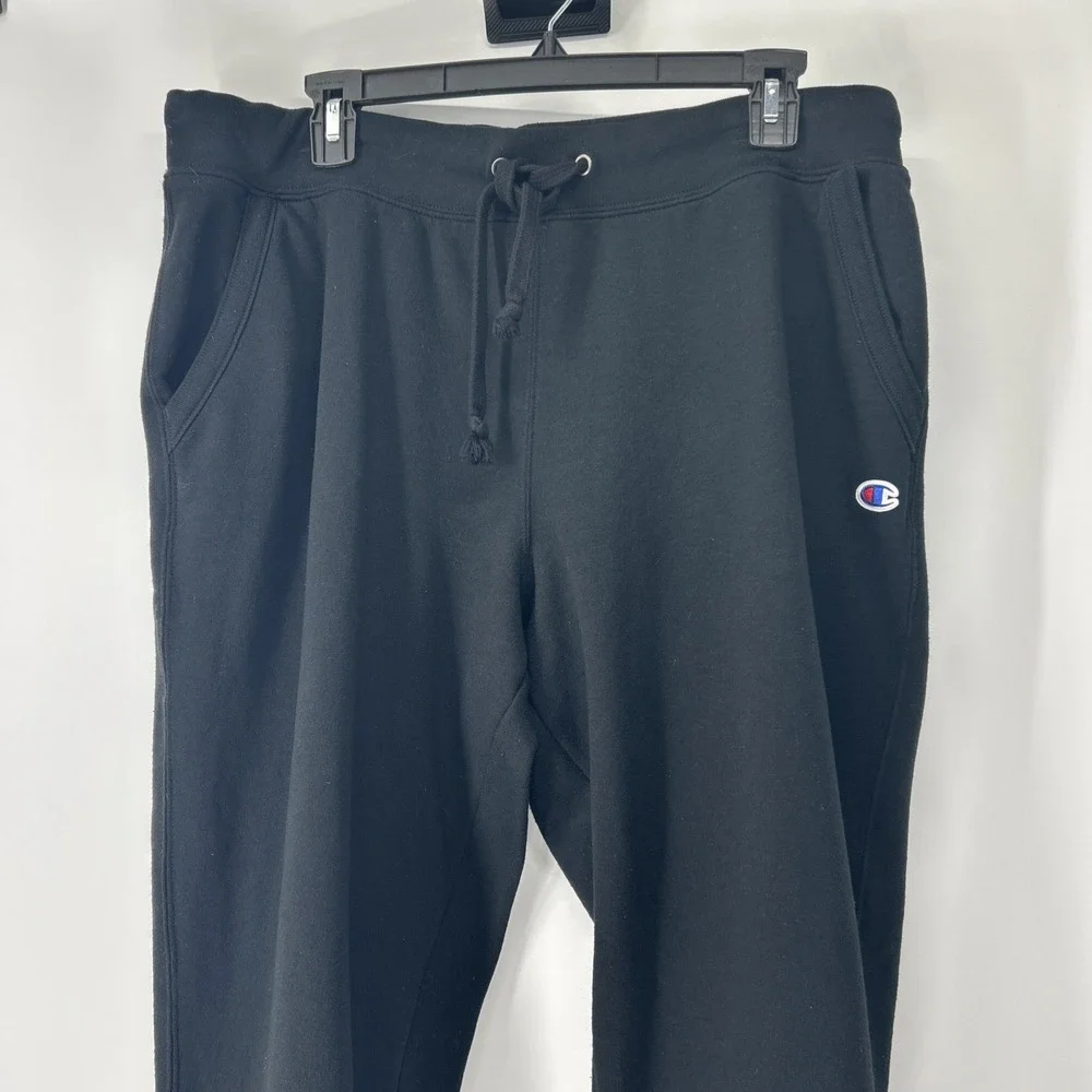 Champion Joggers Sweatpants Pants Men's 2XL Black Casual Active Athletic Logo